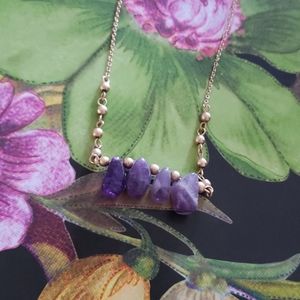 Rough Amethyst Necklace